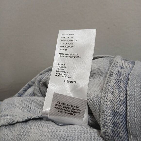 Pilcro anthropologie womens size 27 hi waist paperbag boyfriend denim shorts - Picture 7 of 8